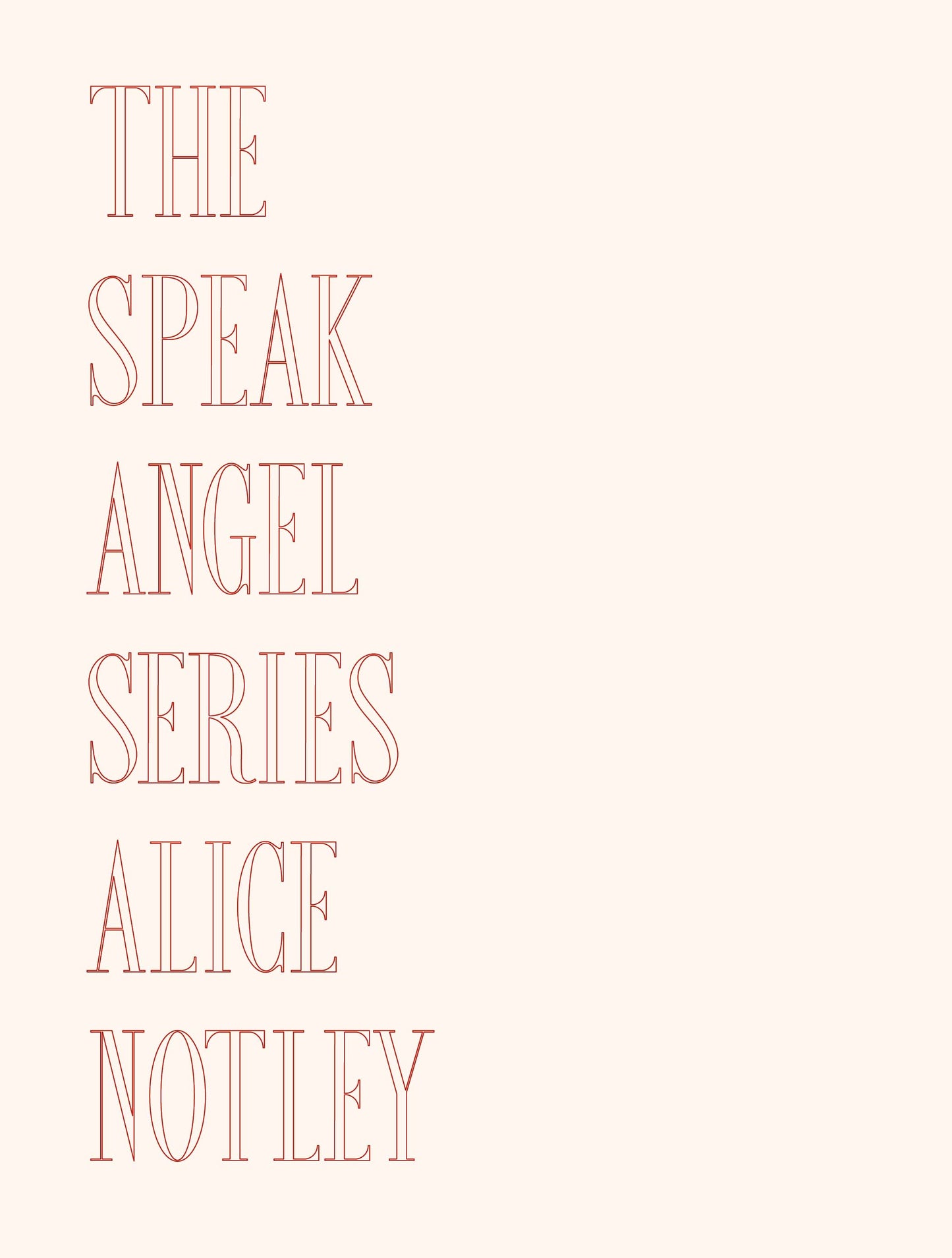The Speak Angel Series